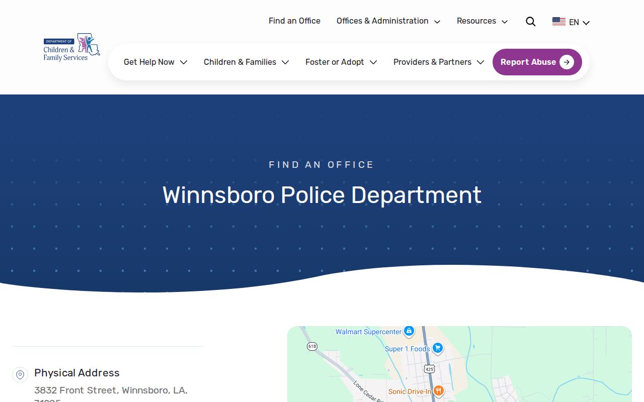 Winnsboro Police Department arrest records contact in Franklin Parish